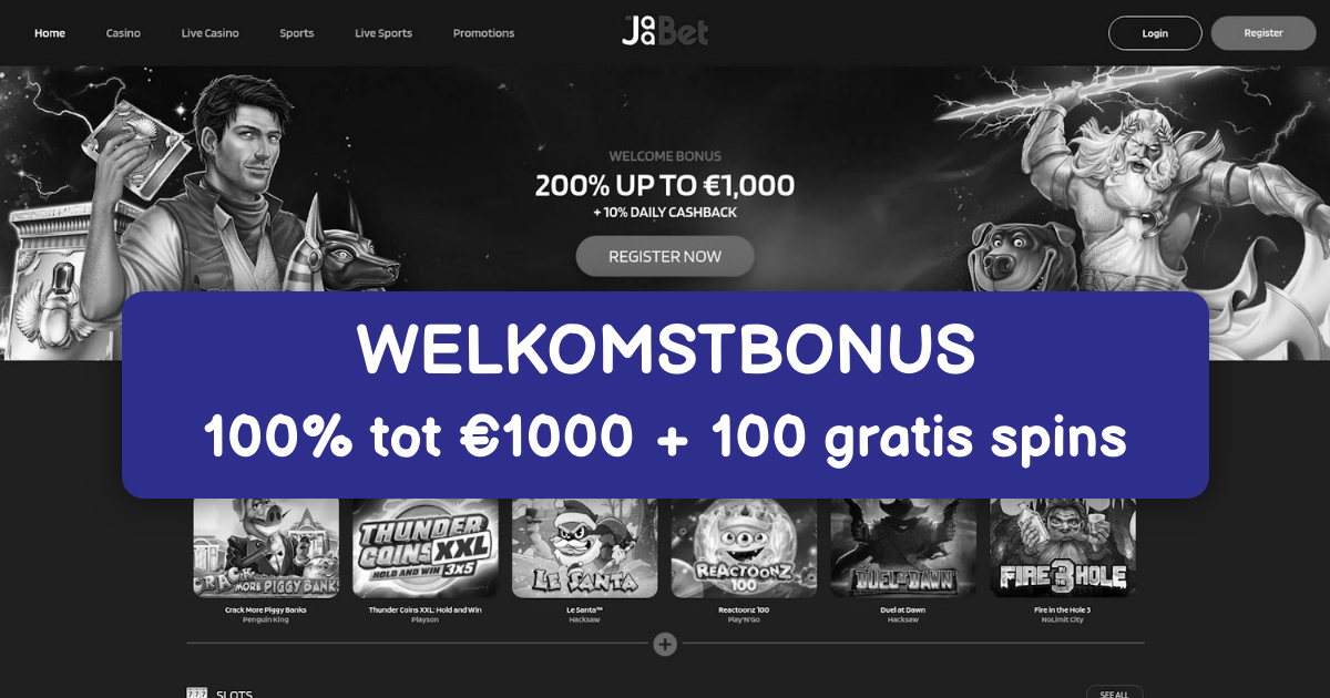 JaaBet Casino - Beste Online Gokkasten & Snelle Uitbetalingen Nederland